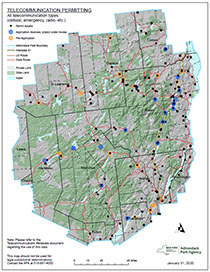 Map: Interstate 87 Cellular Towers